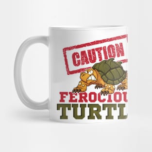 Caution Ferocious Turtle Mug